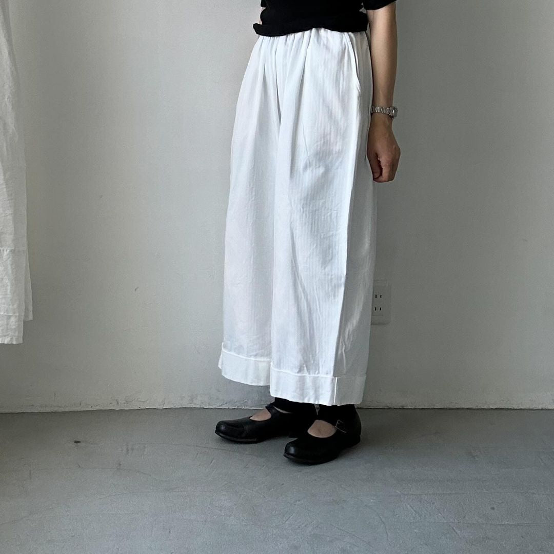 ゴーシュ スレンヘリンボンワイドパンツ(キュロット)