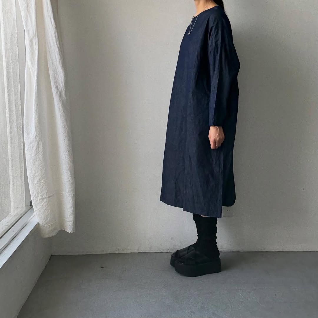 jujudhau デニムイージードレス