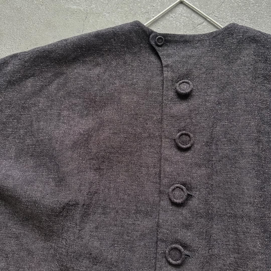 atelier naruse チューリップコットンリネンスモックブラウス
