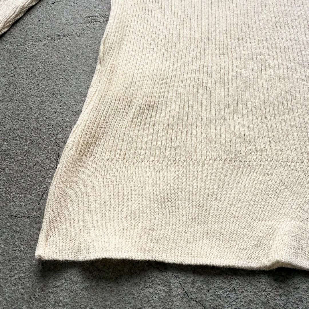R&D.M.Co クルーネックリブニットソー