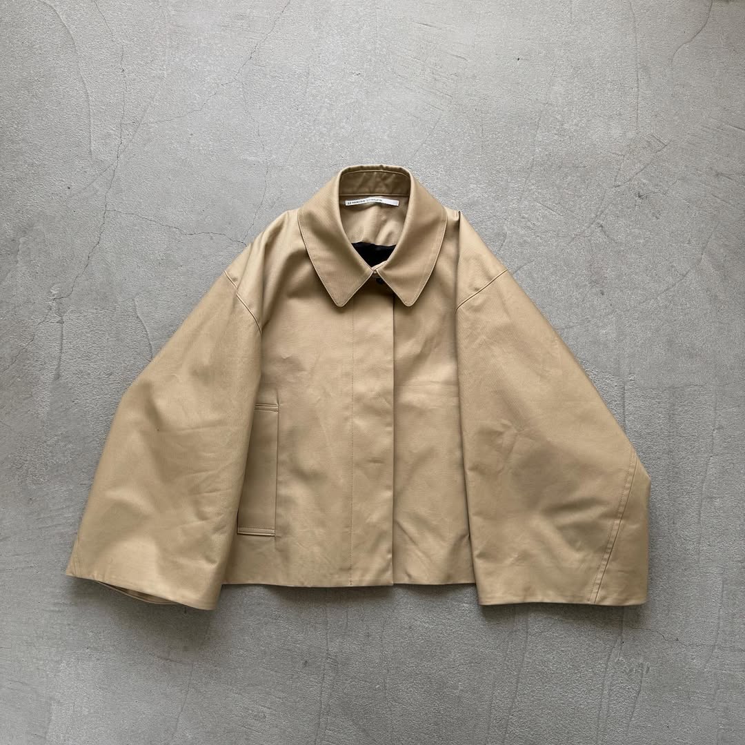 TENNE HANDCRAFTED MODERN ベンタイルショートケープコート