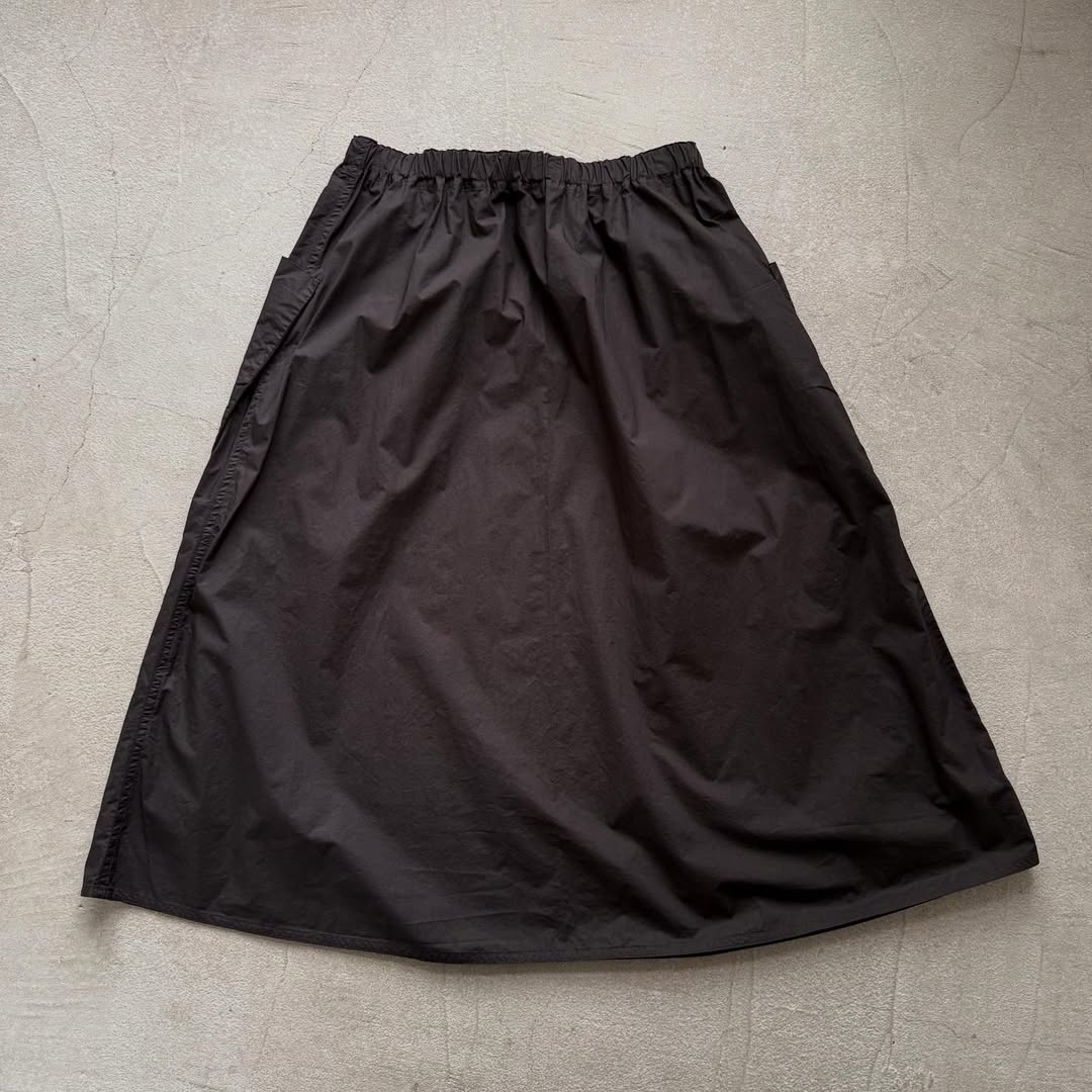 R&D.M.Co ガーメントダイタイプライターポケットスカート ブラックS