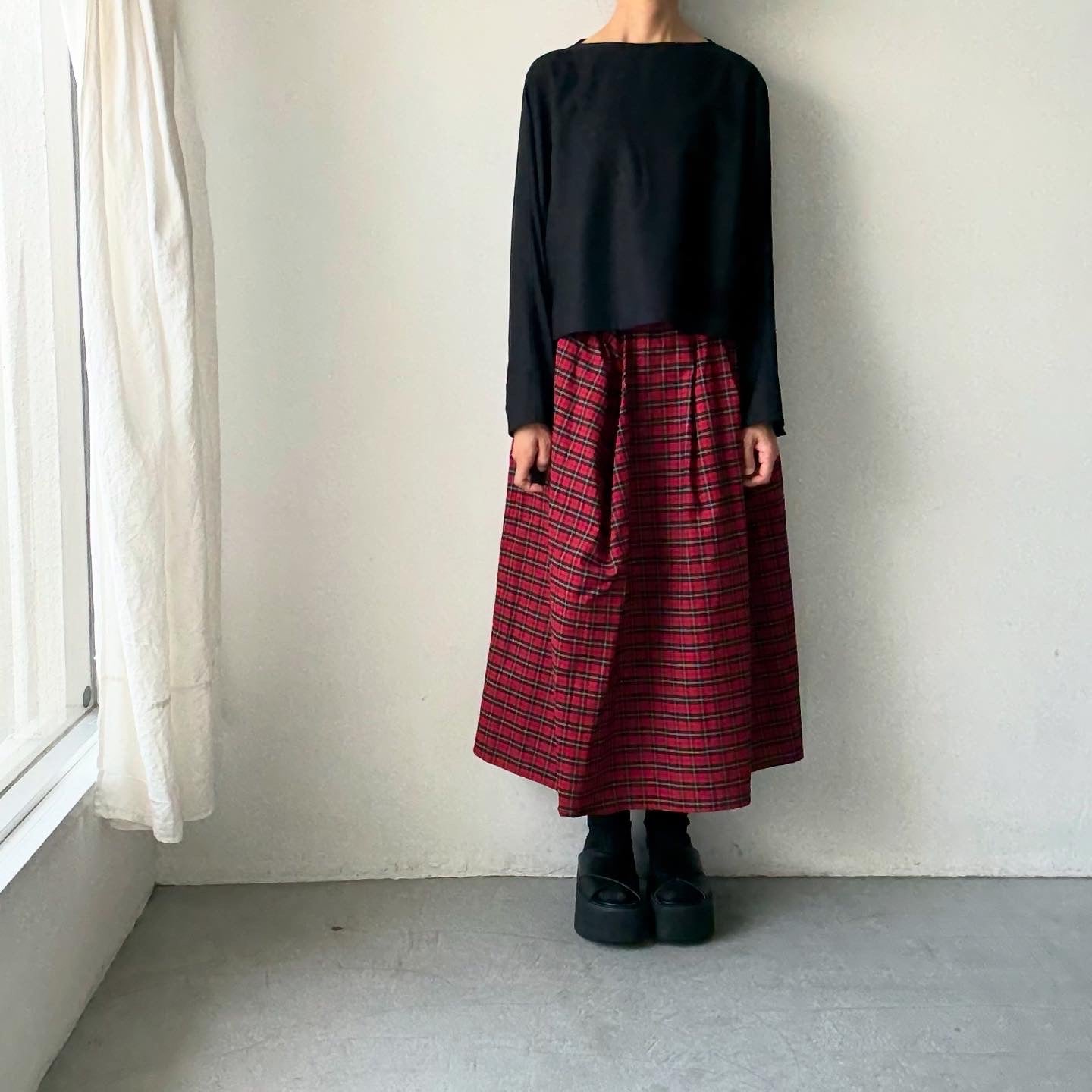 TENNE HANDCRAFTED MODERN ボートネックプルオーバー