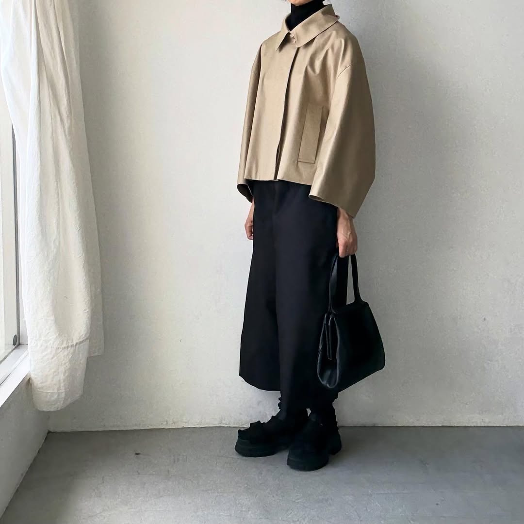 TENNE HANDCRAFTED MODERN ベンタイルショートケープコート