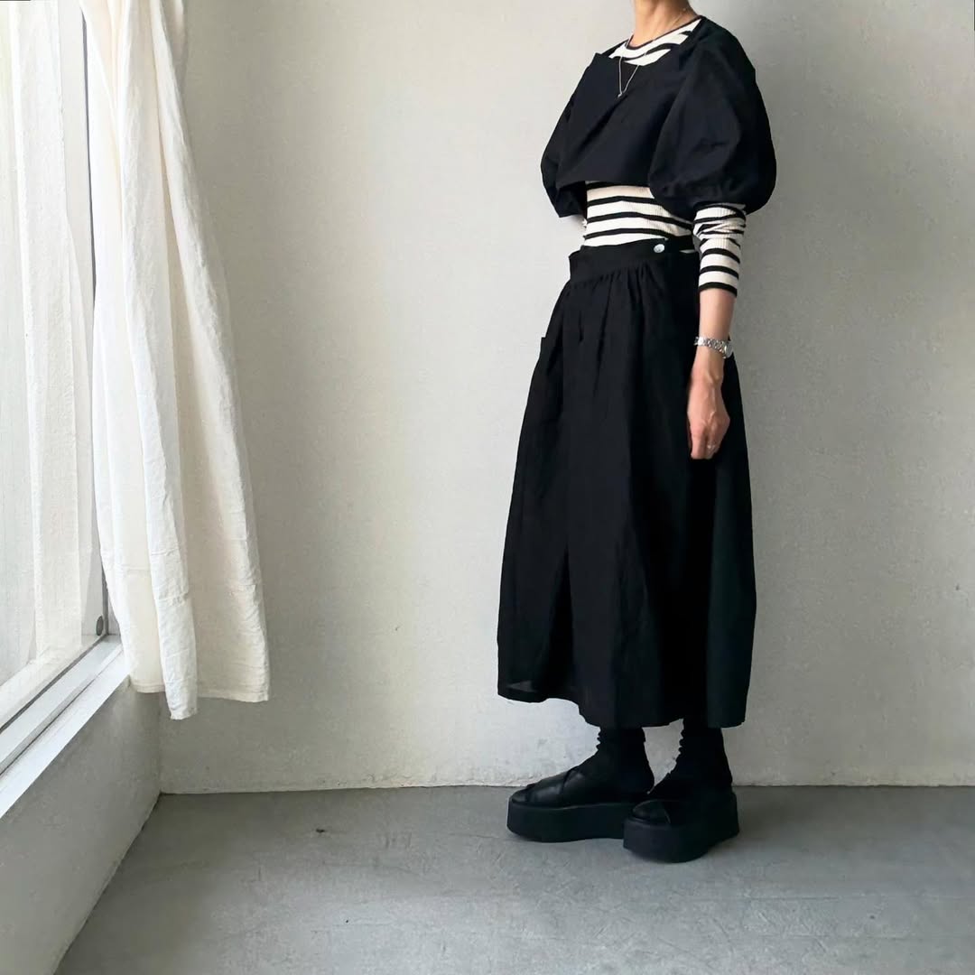 R&D.M.Co コットンポリエステルタフタプルオーバーボレロ