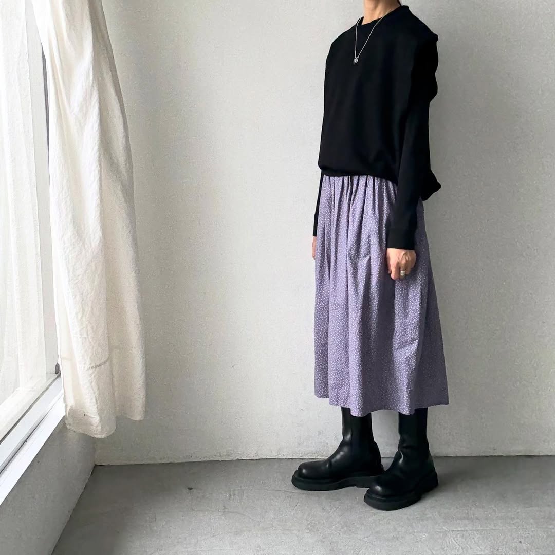 homspun コンパクト裏毛ベスト ブラック