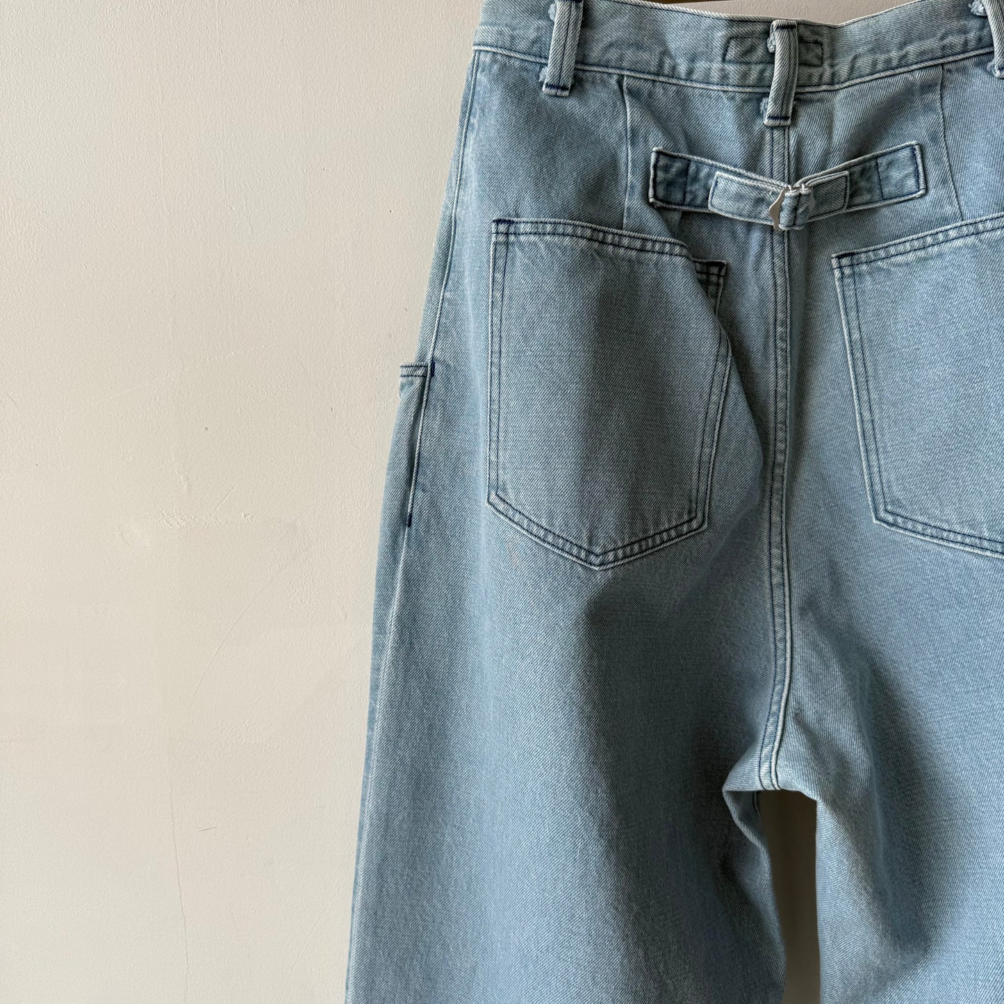 atelier naruse コットンデニムワイドタックパンツ size0