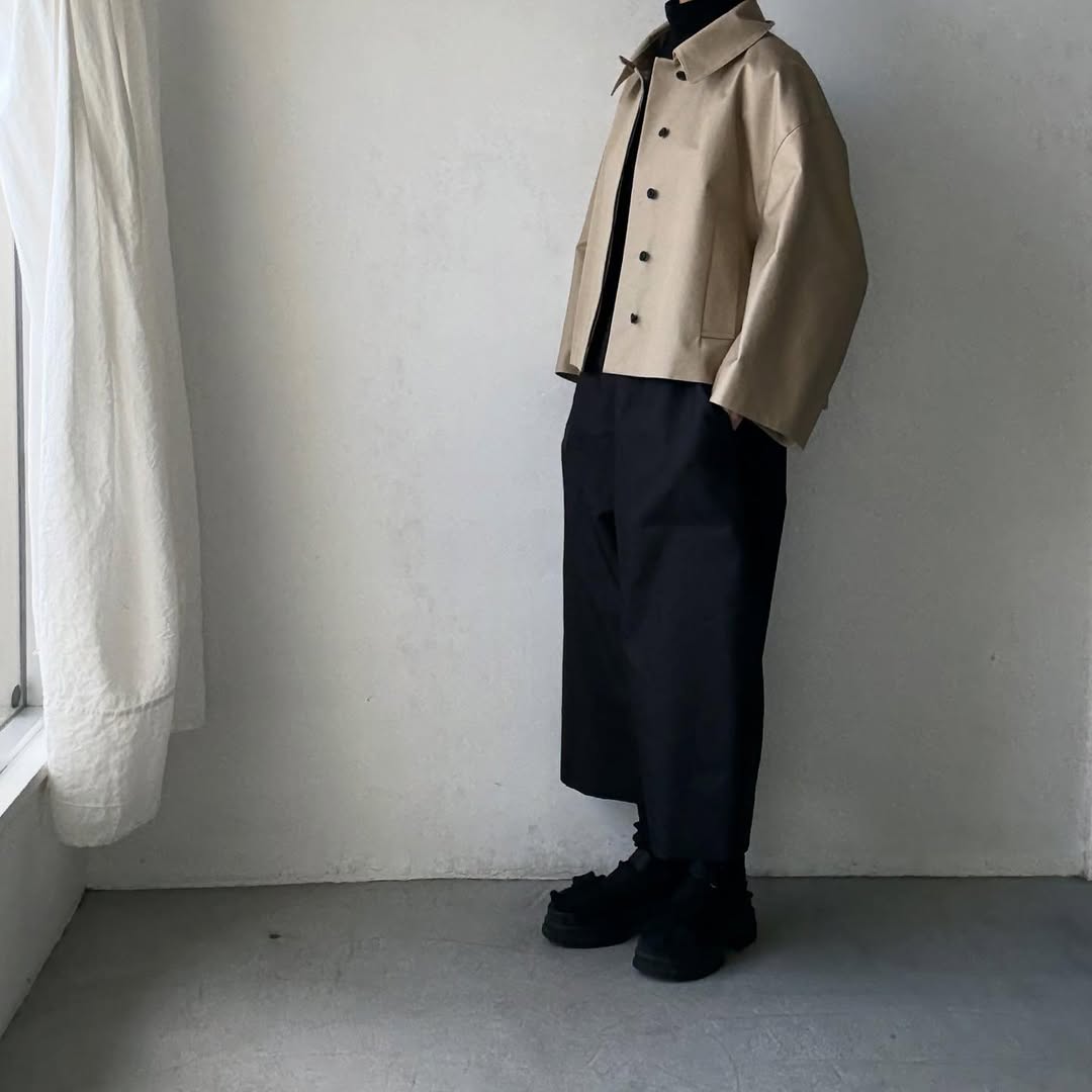 TENNE HANDCRAFTED MODERN ベンタイルショートケープコート