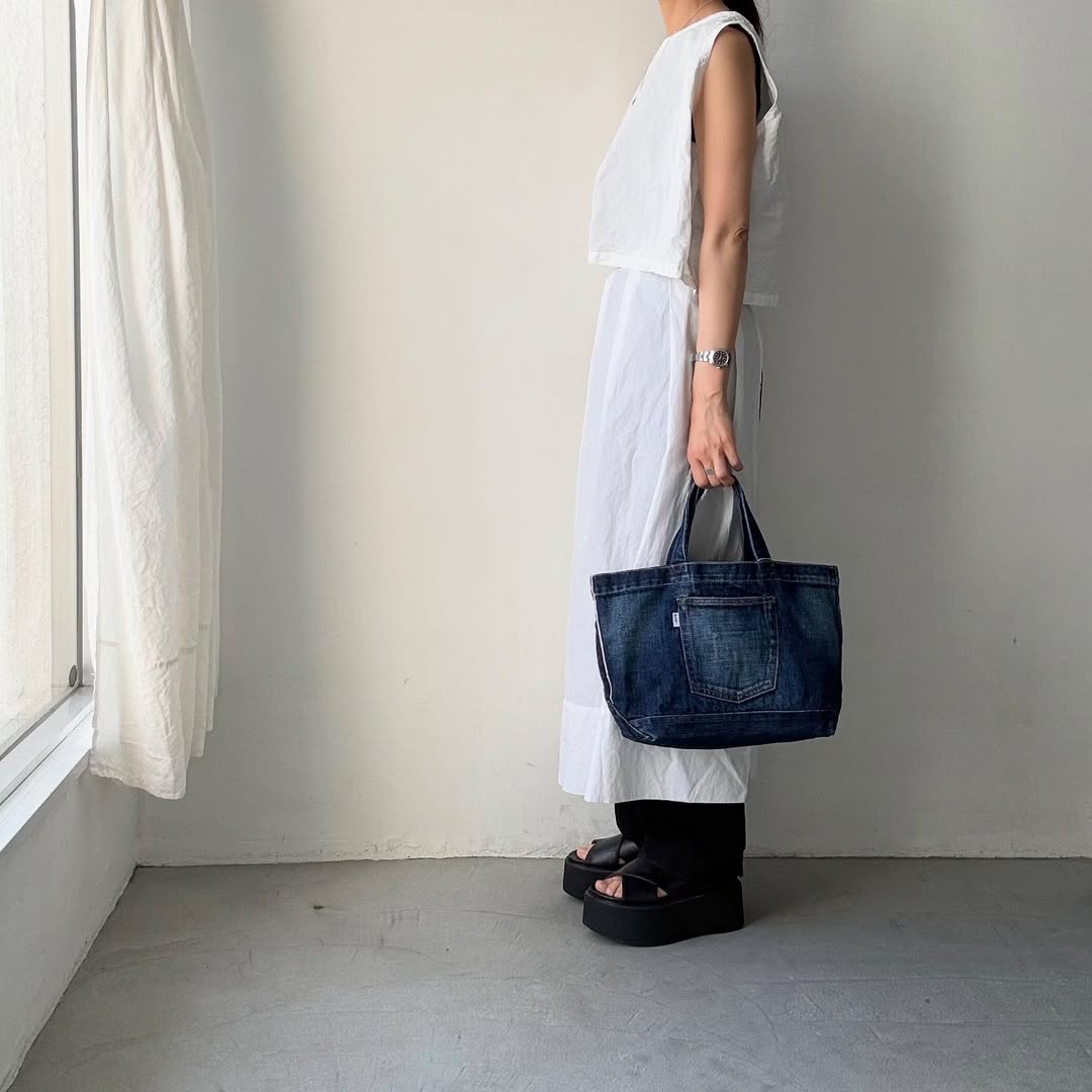R&D.M.Co デニムトートバッグ