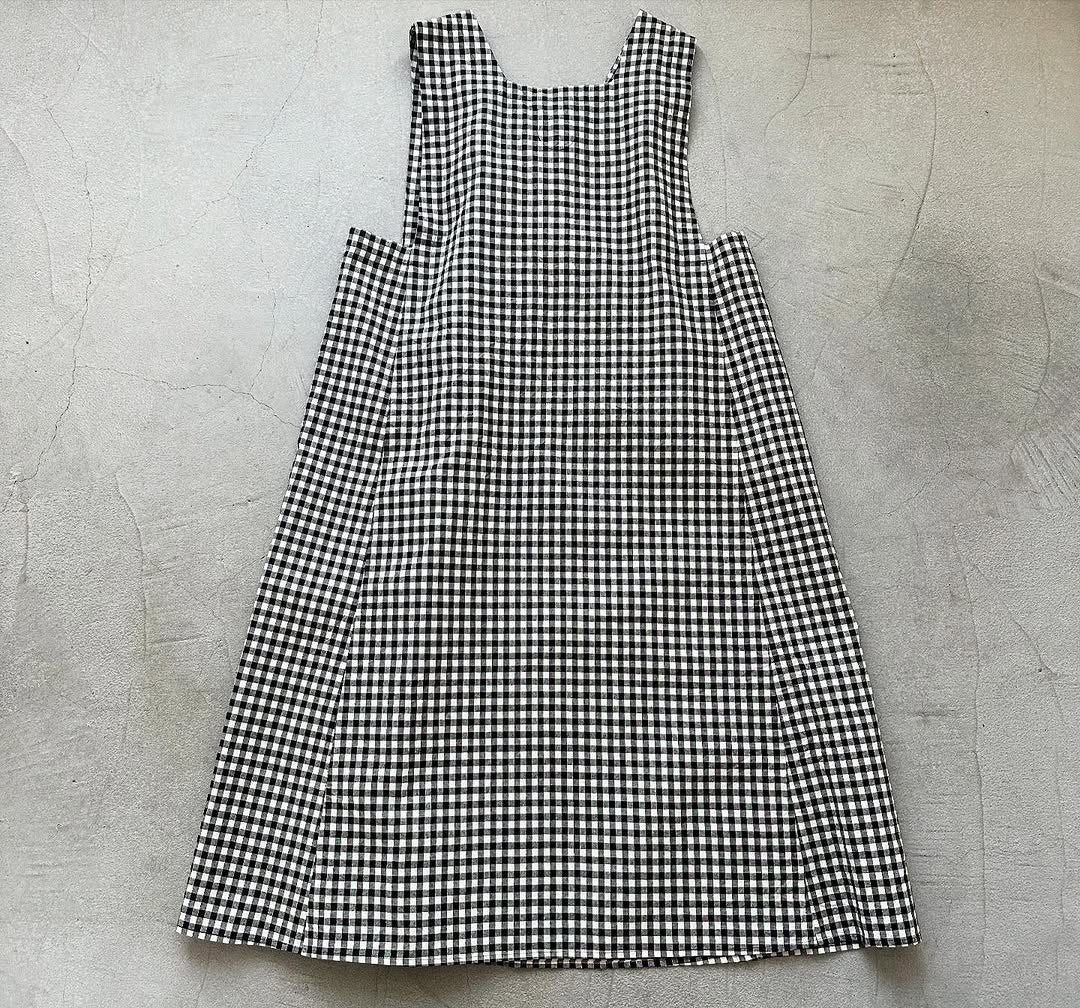 atelier d'antan Coudresギンガムコットンドレス