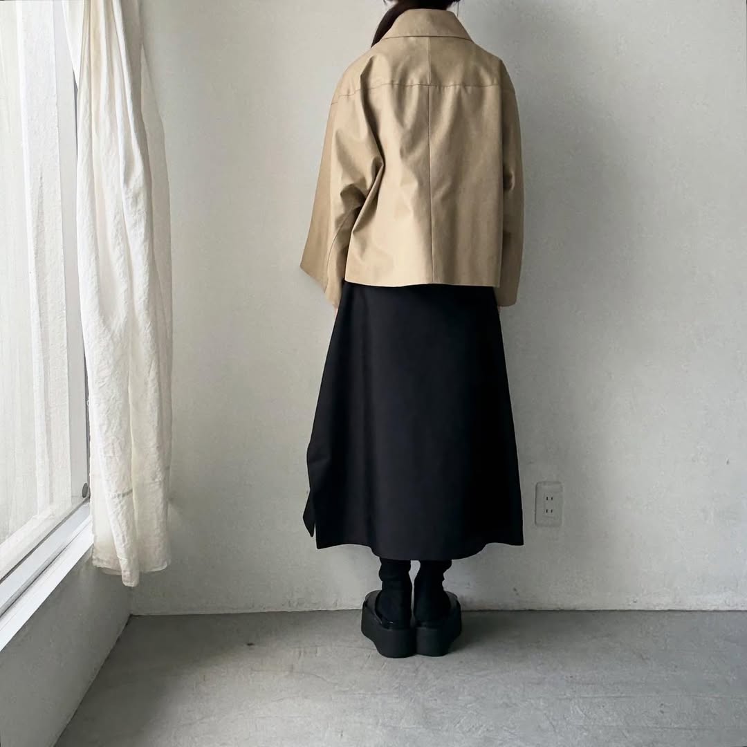 TENNE HANDCRAFTED MODERN ベンタイルショートケープコート