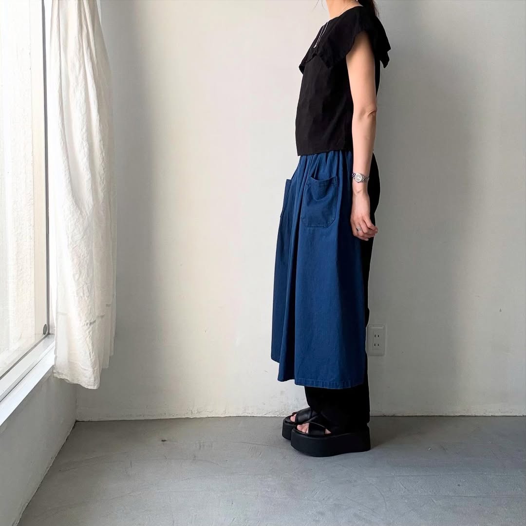 R&D.M.Co リネンコットンピューリタンカラーブラウス