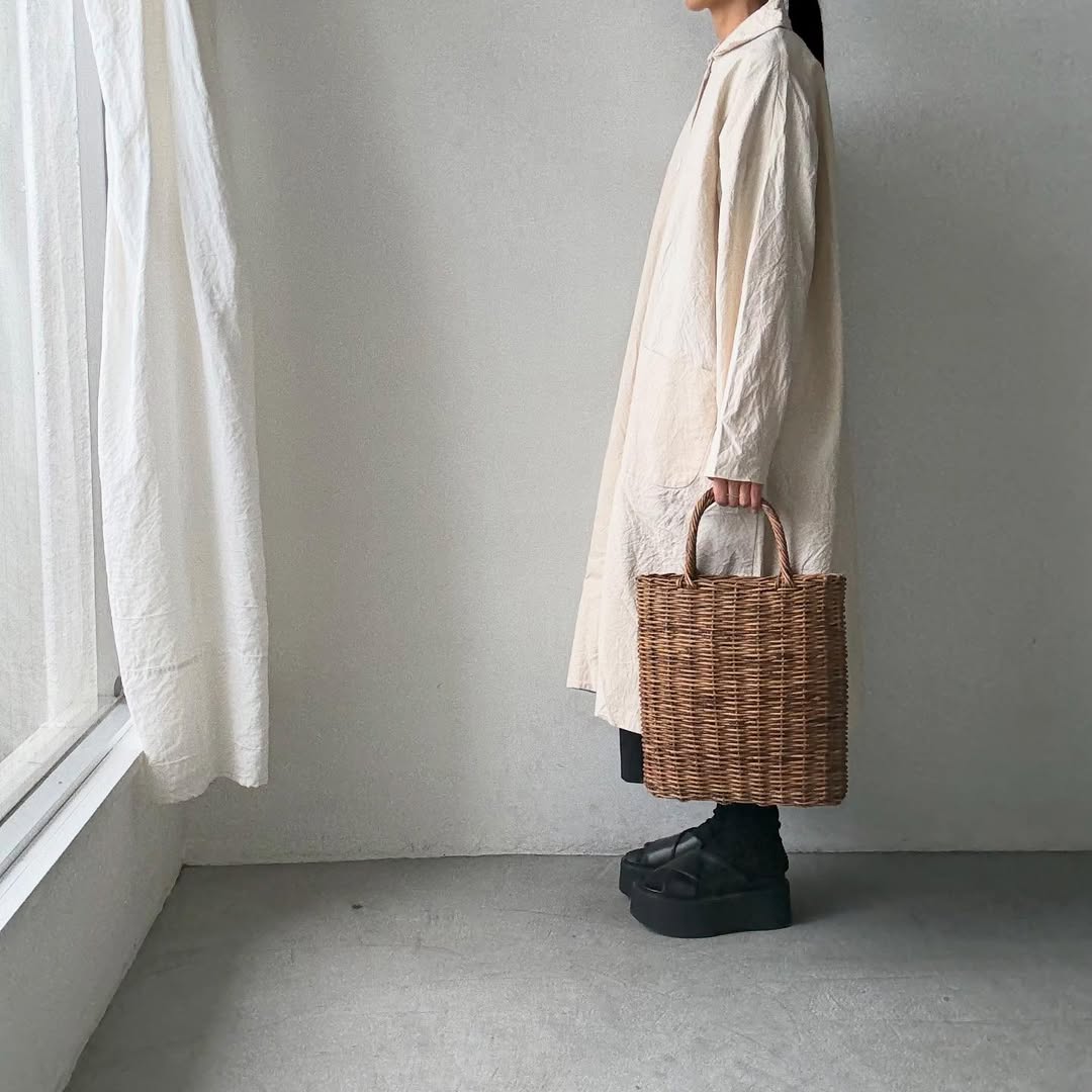 jujudhau コットンカラードコート