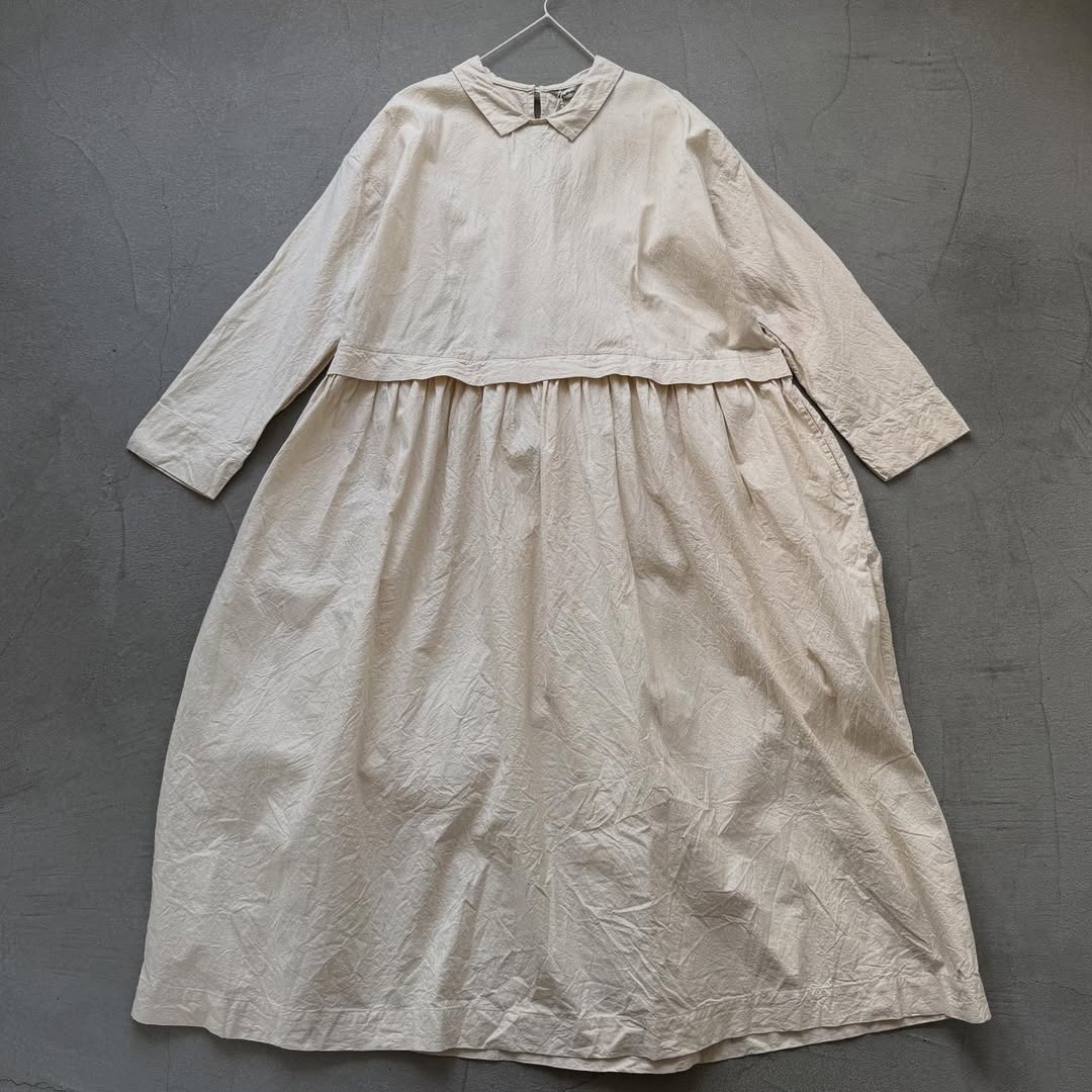 jujudhau コットンプリンプドレス