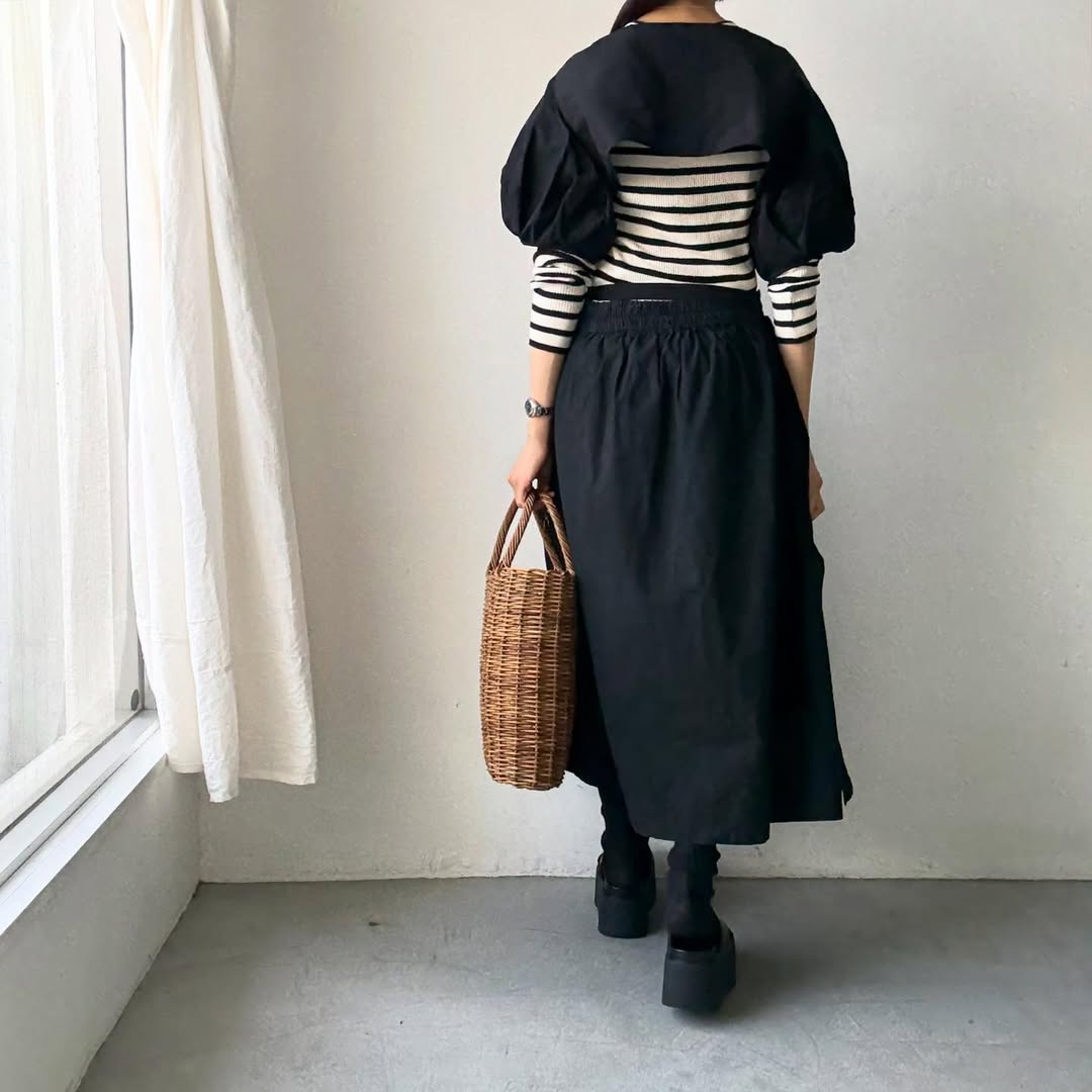 R&D.M.Co コットンポリエステルタフタプルオーバーボレロ