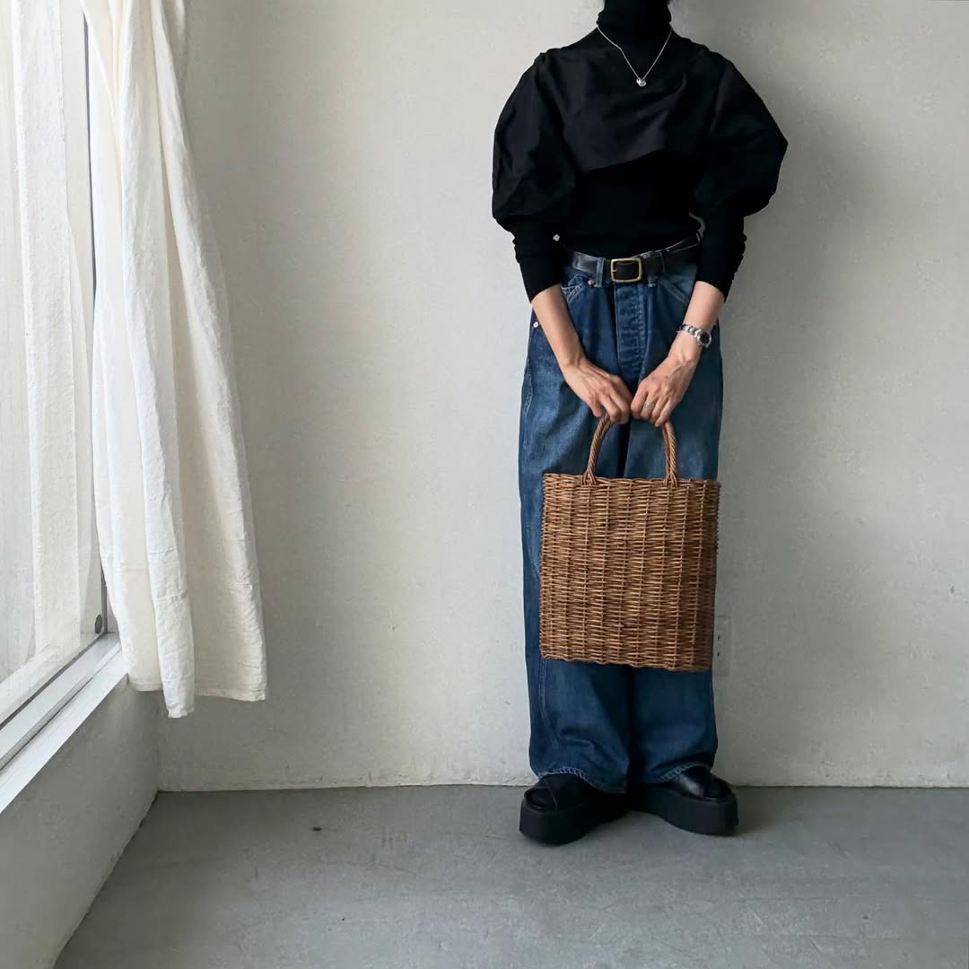 R&D.M.Co コットンポリエステルタフタプルオーバーボレロ