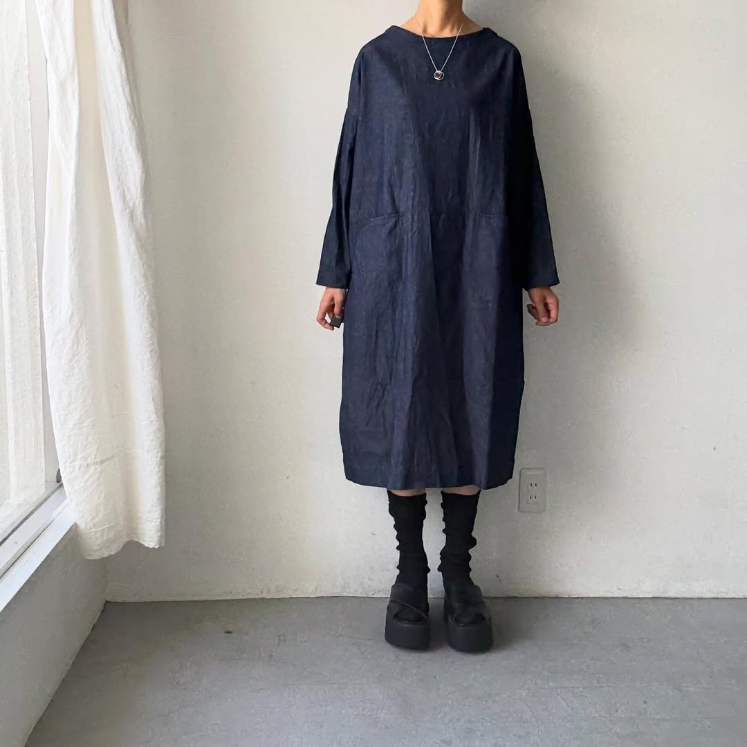 jujudhau デニムイージードレス