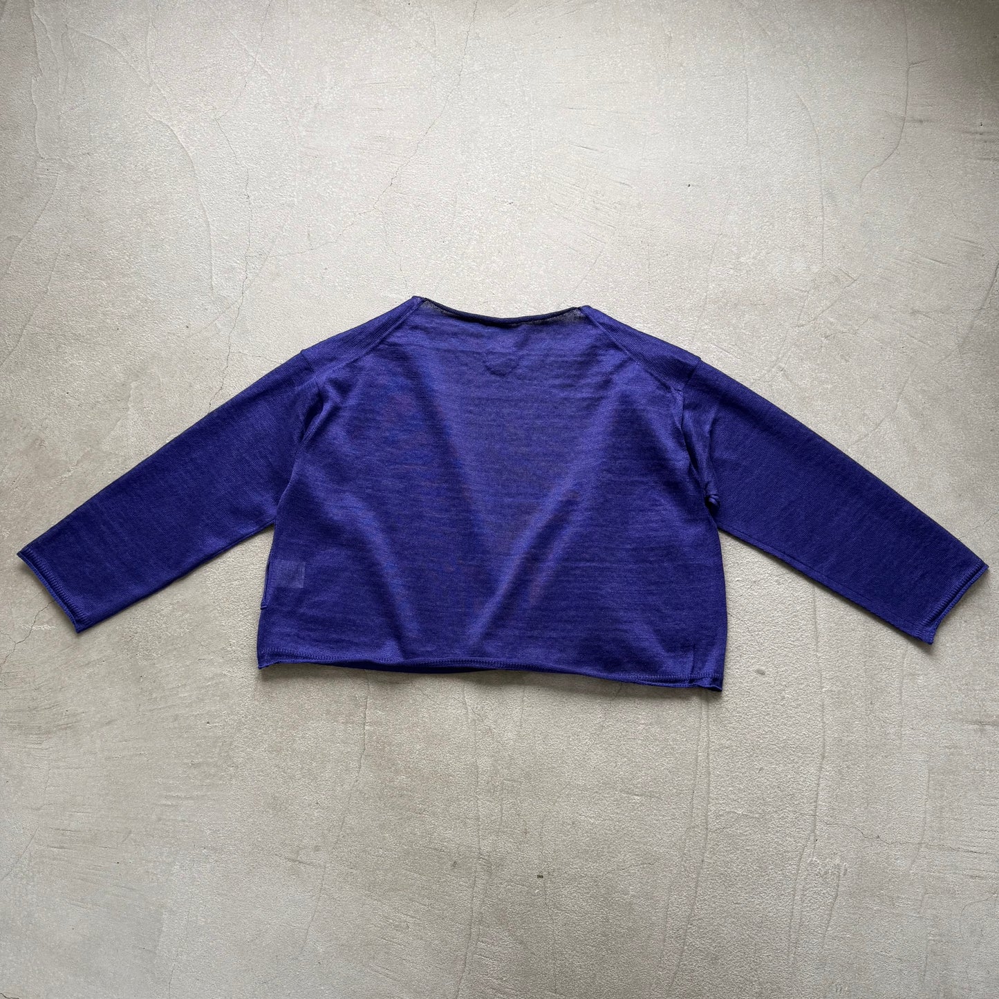 atelier d'antan Paulet リネンニットカーディガン パープル