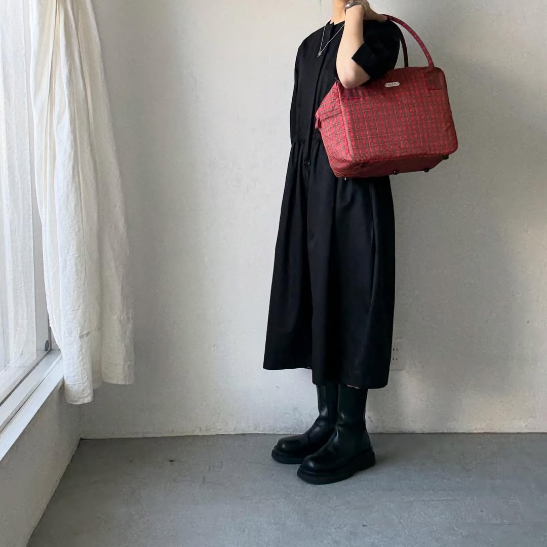 R&D.M.Co タータンチェックグロッサリーボストンバッグ ロイヤルスチュワート