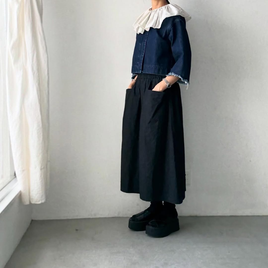 R&D.M.Co ガーメントダイローンピエロカラーノースリーブブラウス ナチュラル