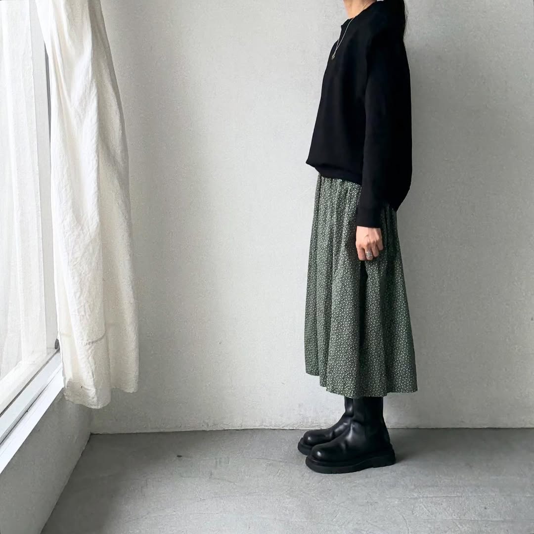 homspun コンパクト裏毛ベスト ブラック
