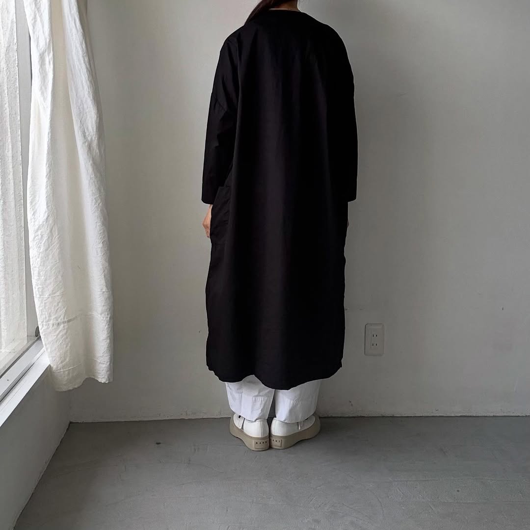 jujudhau コットンツイルポケットドレス