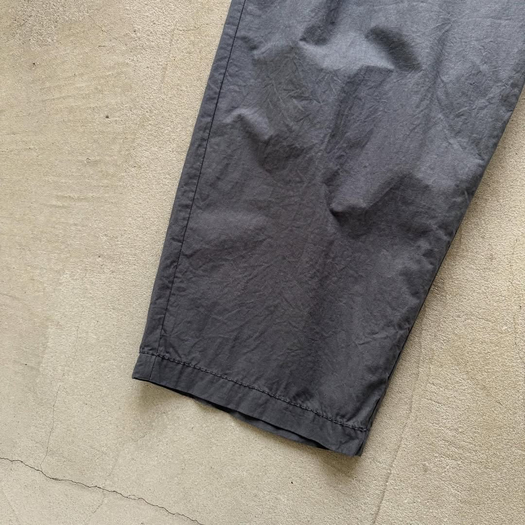homspun パルキーシーチングコットンギャザーパンツ グレー