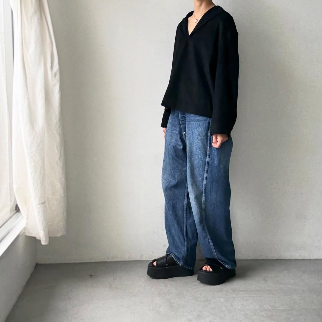 TENNE HANDCRAFTED MODERN カシミアセーラープルオーバー