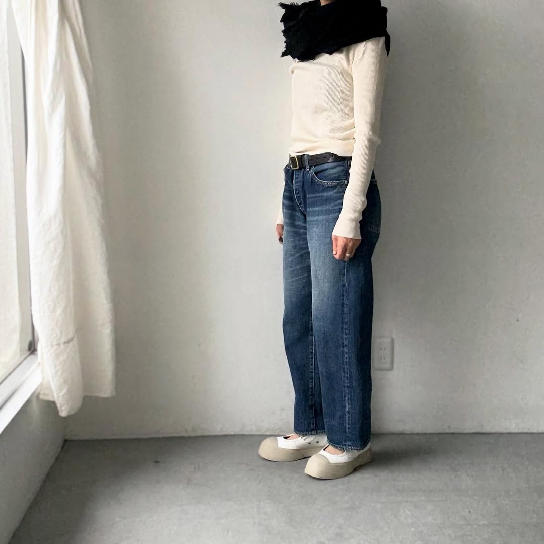 R&D.M.Co クルーネックリブニットソー