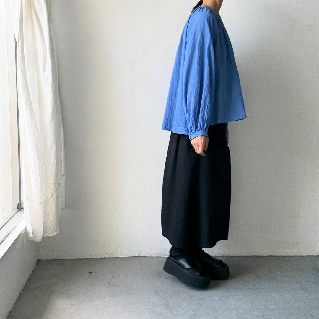 atelier naruse コットンギャザーブラウス