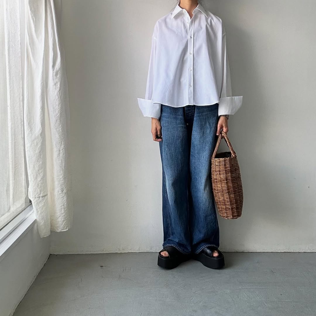 TENNE HANDCRAFTED MODERN レギュラーカラーシャツ(オックスフォード)