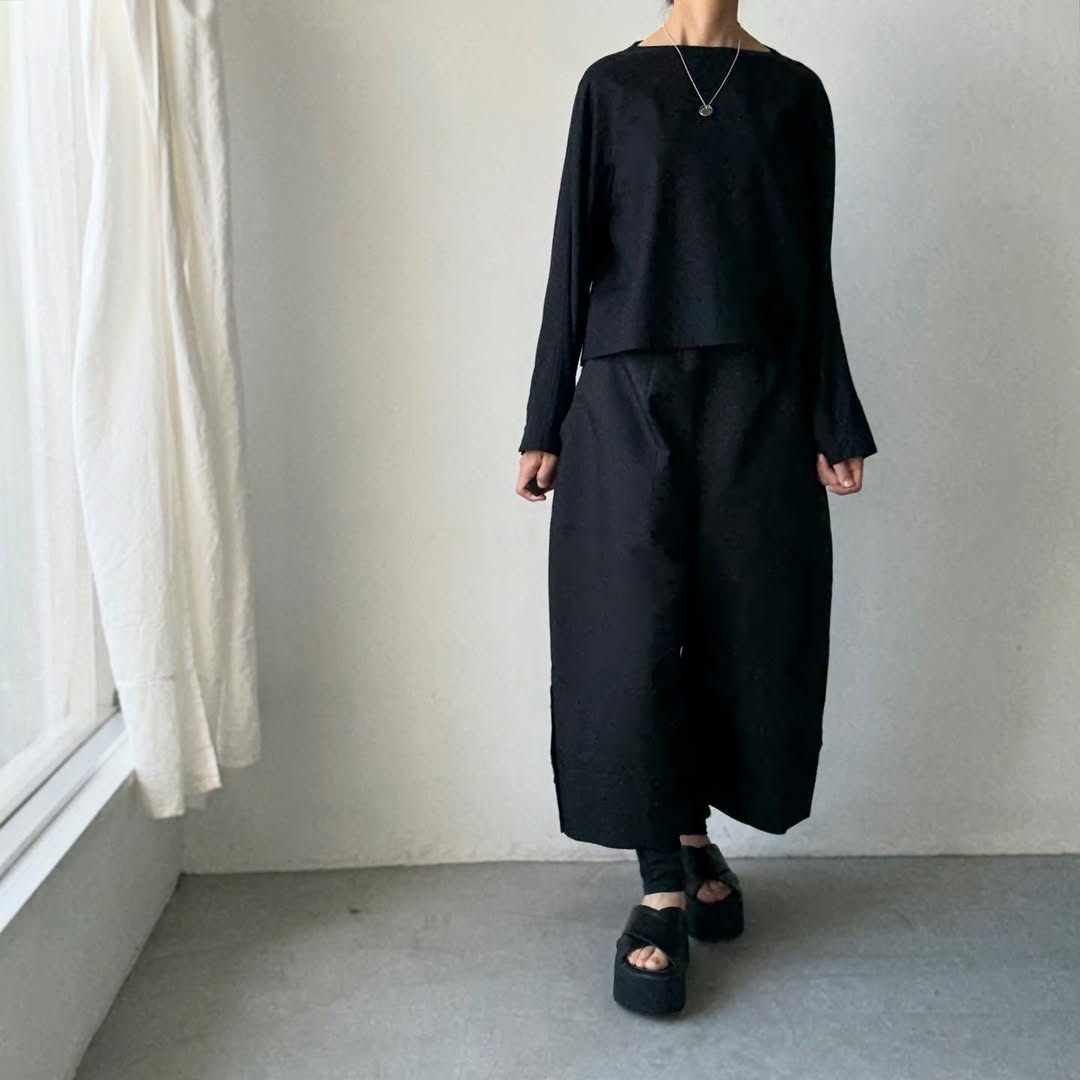 TENNE HANDCRAFTED MODERN オーバーオールパンツ ブラック – blanc