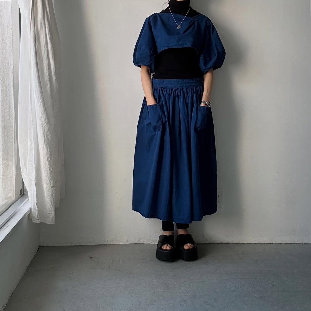 R&D.M.Co ライトオンスデニムプルオーバーボレロ