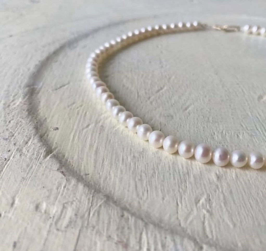 Toile Bijoux 大粒ラウンドパールネックレス