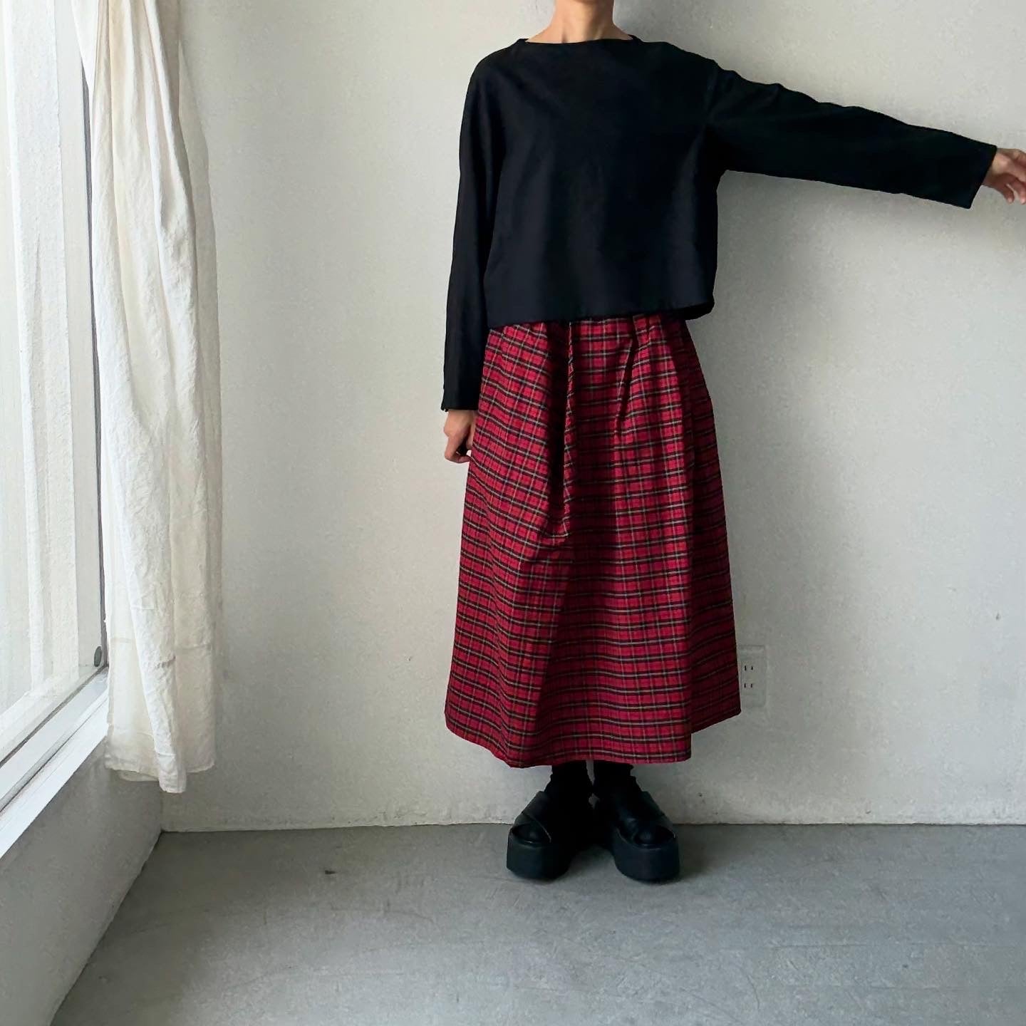 TENNE HANDCRAFTED MODERN ボートネックプルオーバー