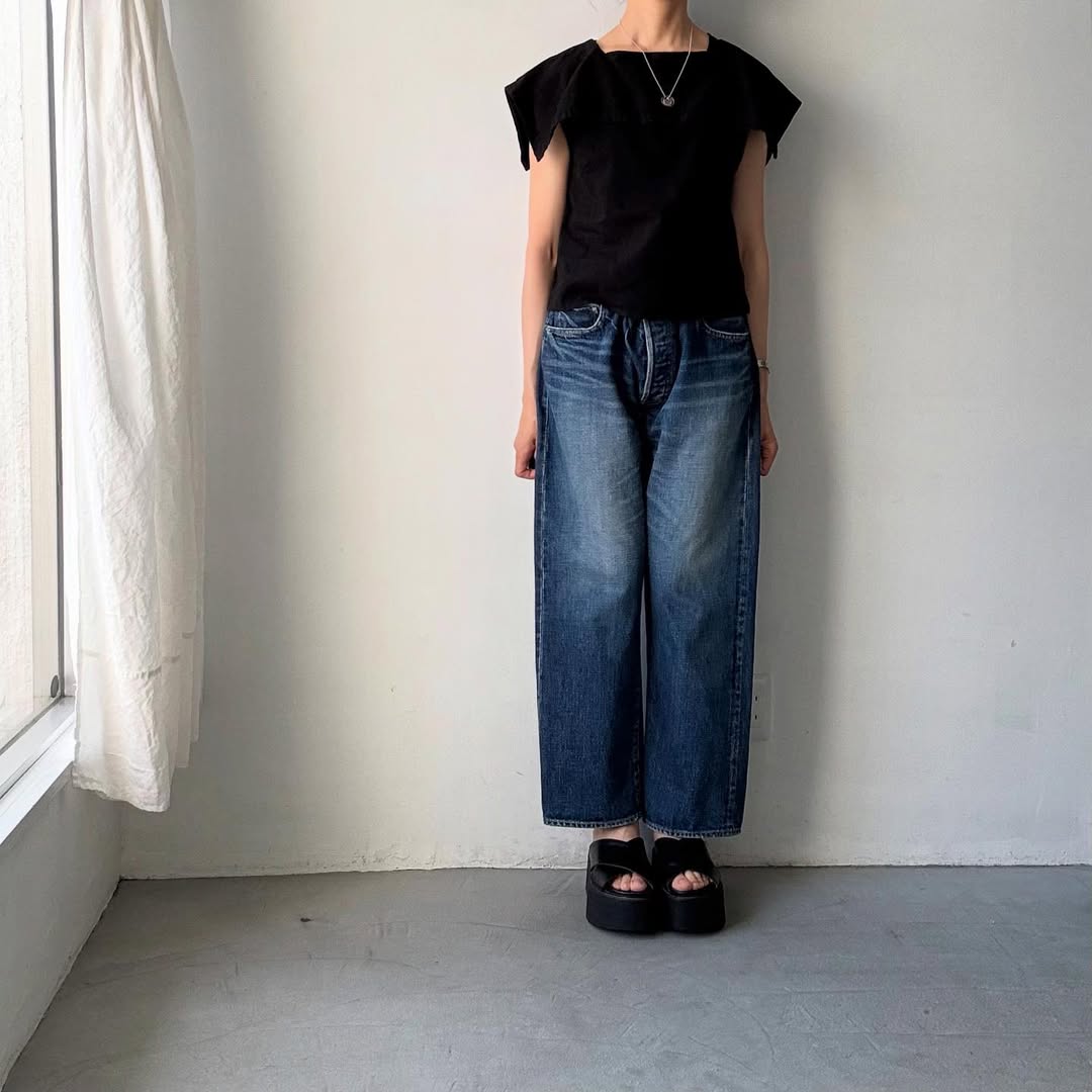 R&D.M.Co リネンコットンピューリタンカラーブラウス