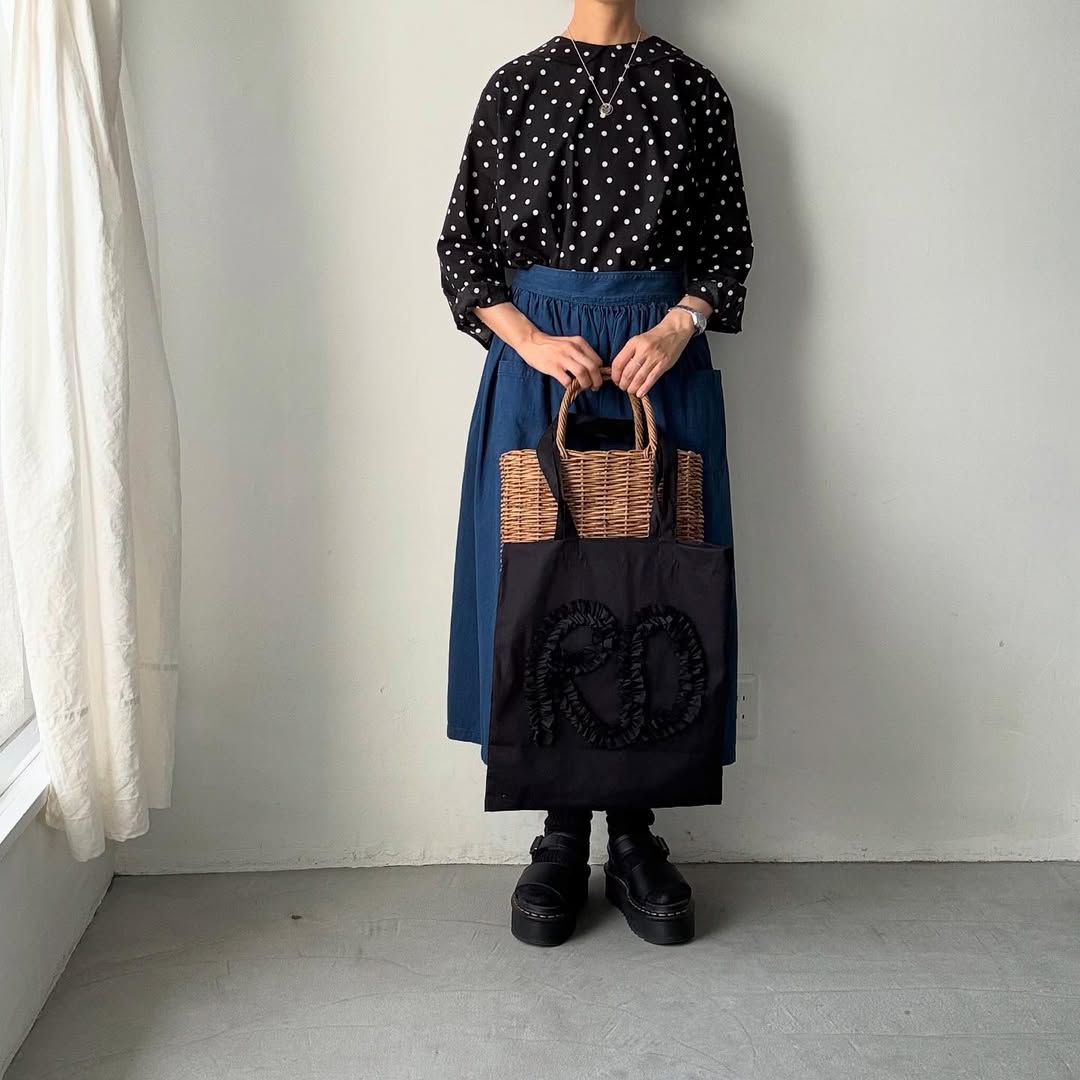 R&D.M.Co RDフリル刺繍バッグ