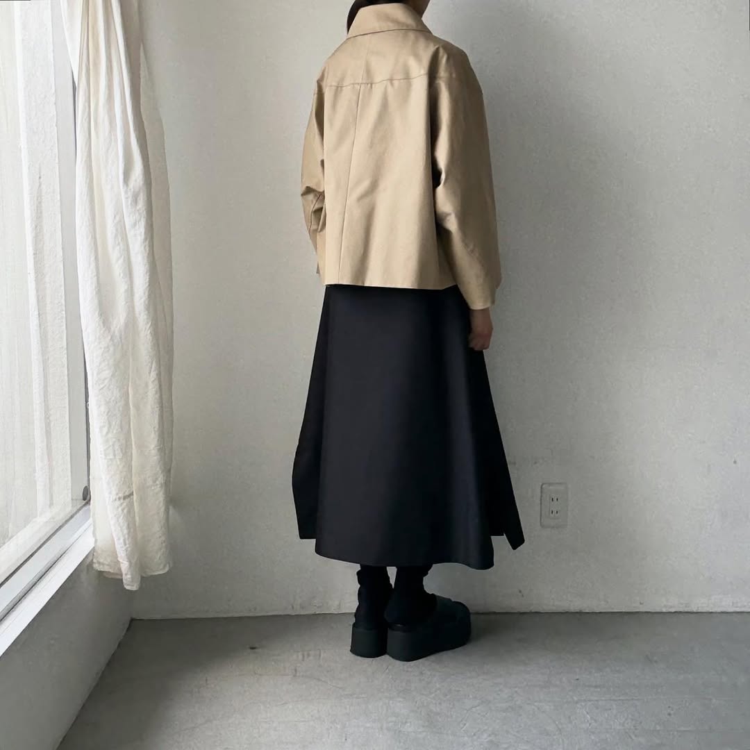 TENNE HANDCRAFTED MODERN ベンタイルショートケープコート