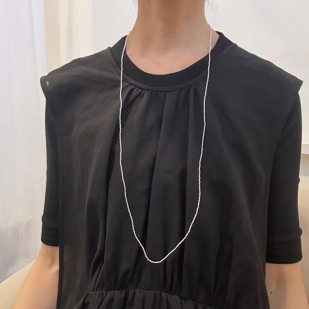 Toile Bijoux ライスパールロングネックレス