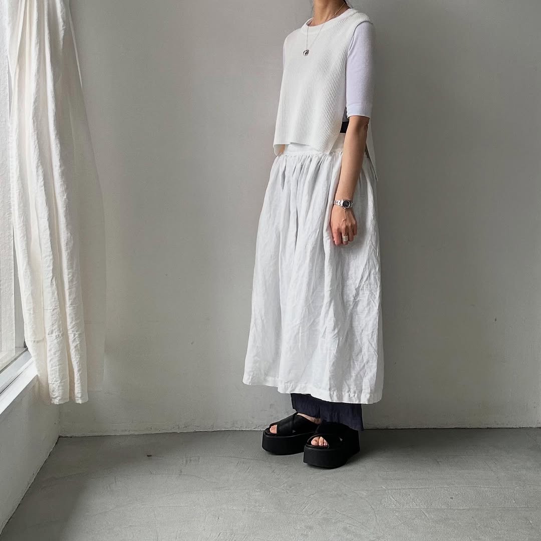 TORICI ツイストワッフルベスト ホワイト