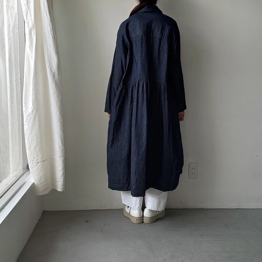 jujudhau デニムカラードドレス