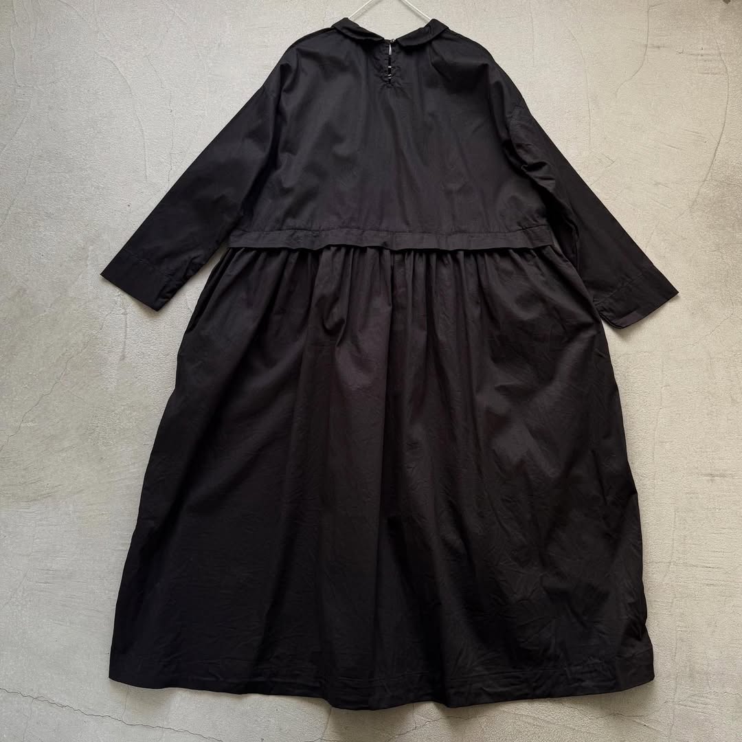 jujudhau コットンツイルプリンプドレス