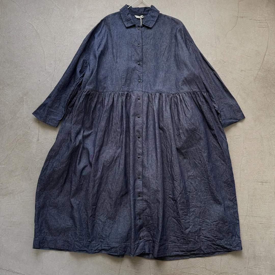 jujudhau デニムカラードドレス
