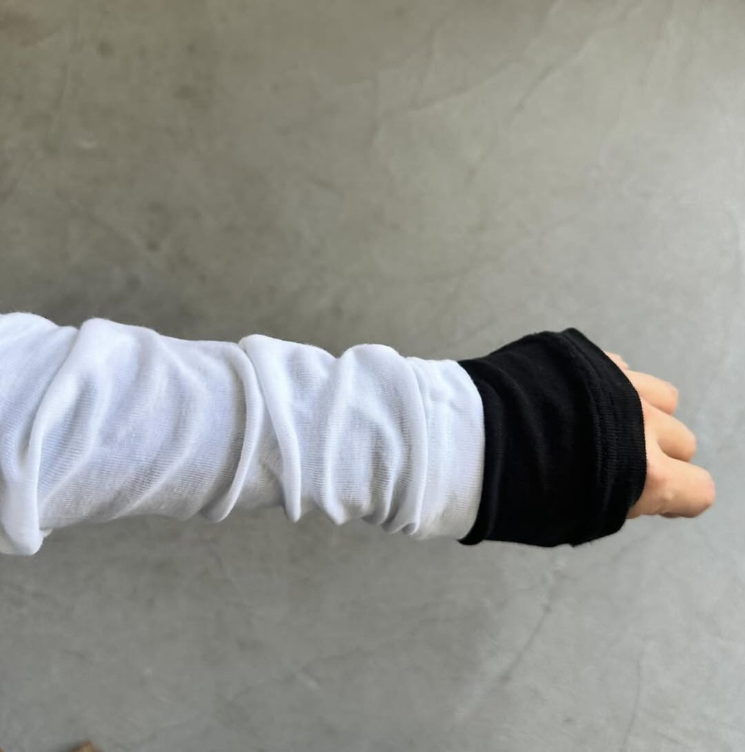 ゴーシュ スーピマコットンカシミアフライス長袖シャツ ホワイト