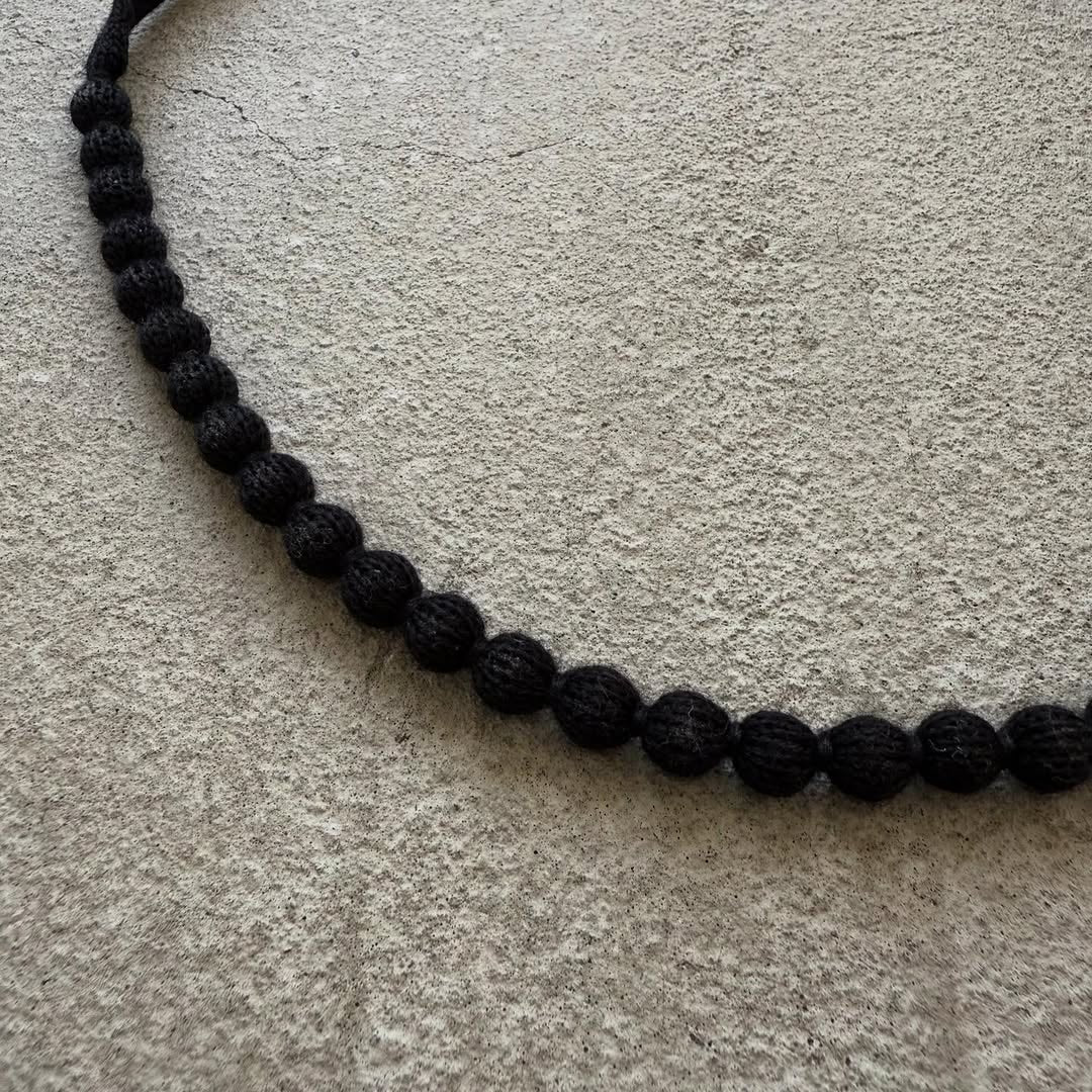 homspun ウールネックレス ブラック