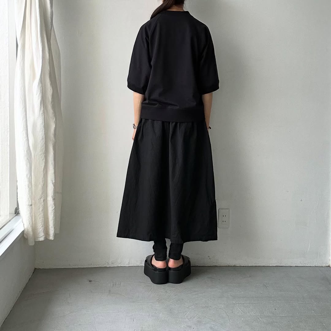 atelier naruse オーガニックコットン半袖スウェットシャツ