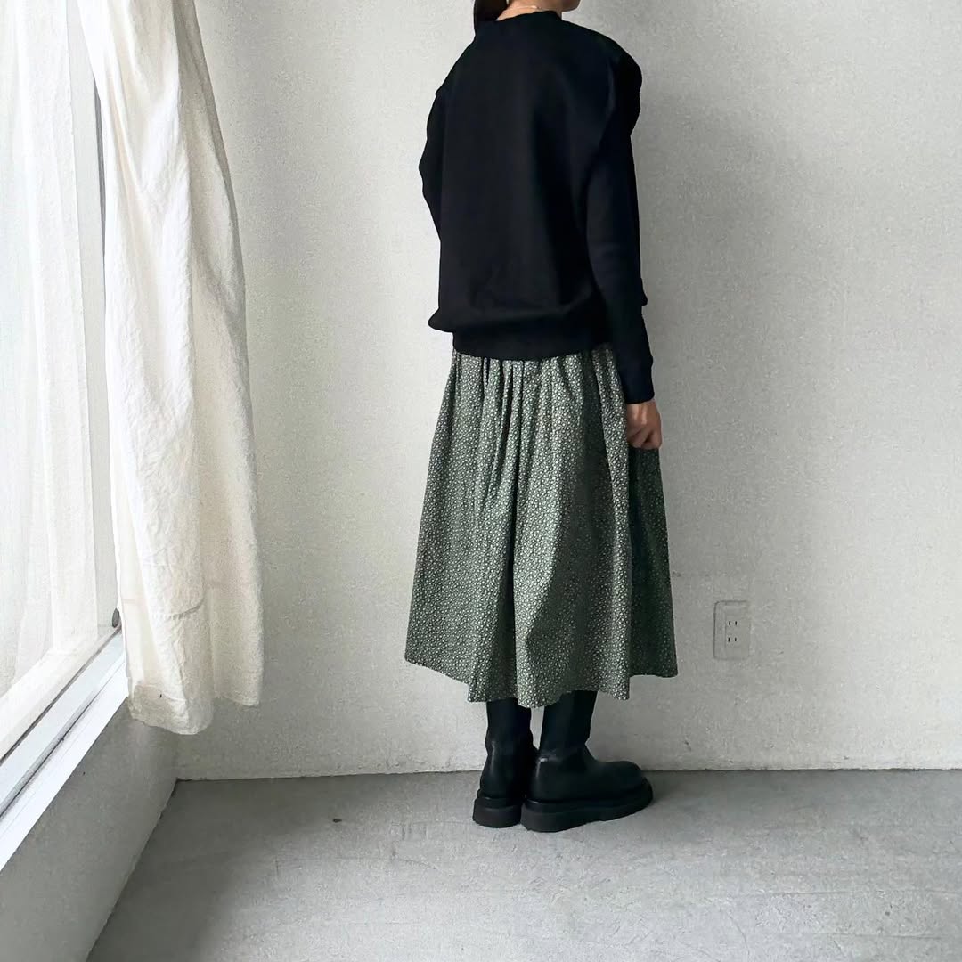 homspun コンパクト裏毛ベスト ブラック