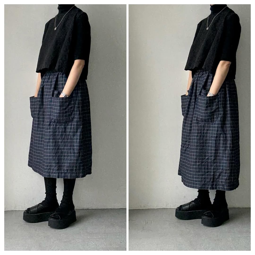homspun スカート homspun – ダブルポケットギャザースカート - JOURNAL - THE STABLES