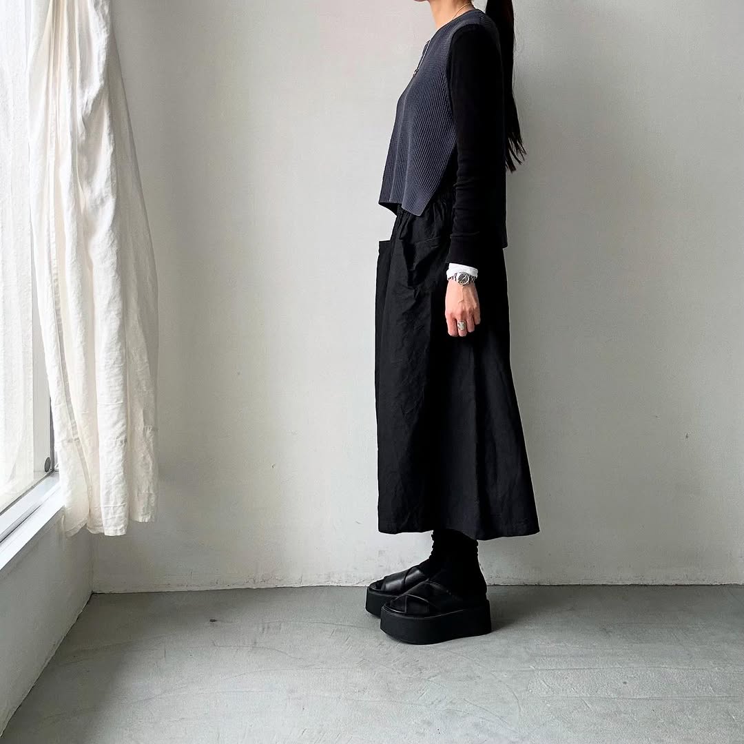 TORICI ツイストワッフルベスト アッシュグレー