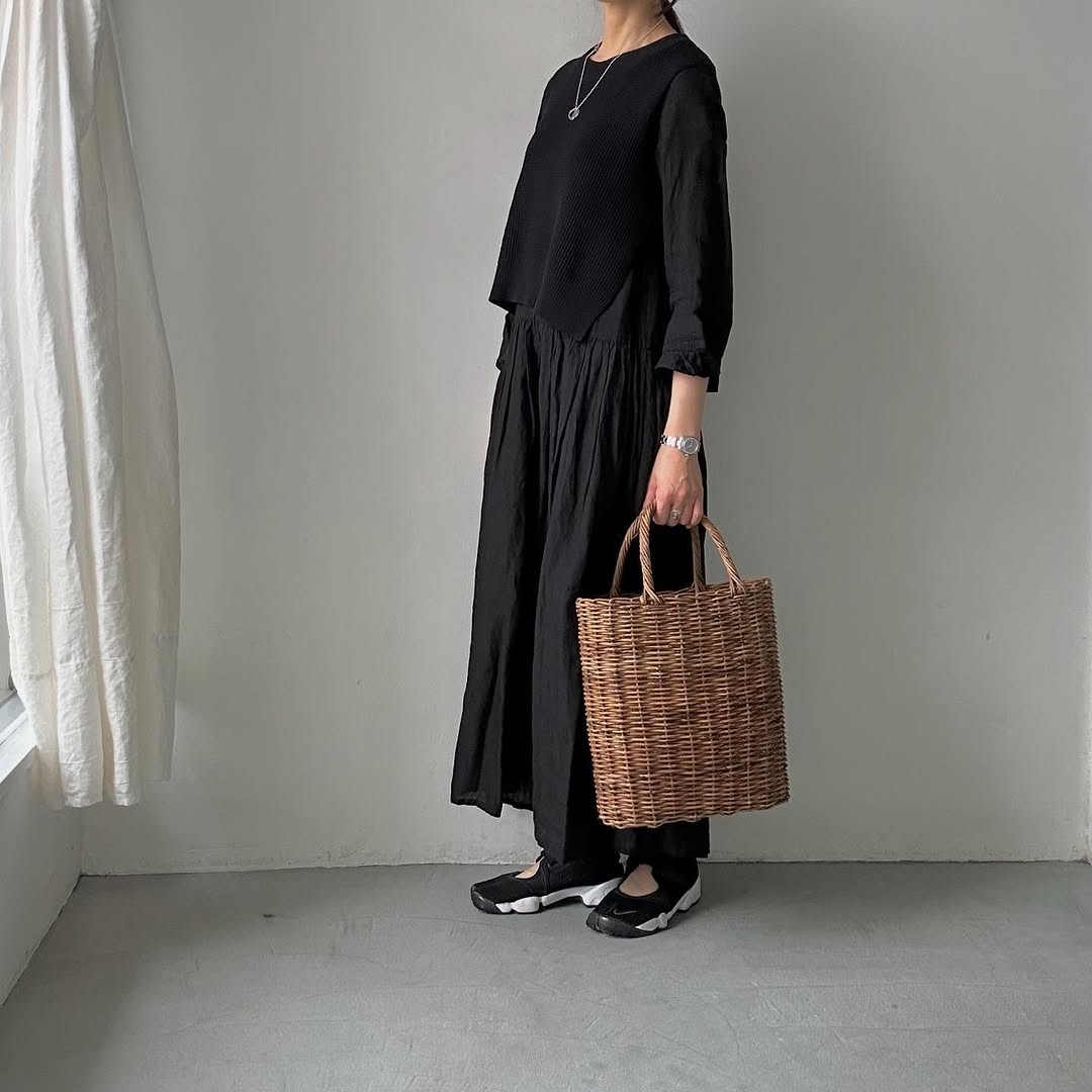 TORICI ツイストワッフルベスト ブラック